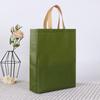 Sacola de Tecido Não Tecido Laminado Espesso Sacola de Compras Portátil para Roupas Sacola de Presente Personalizada para Atacado Transfronteiriço com Fundo e Lado