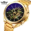 Nuevo T-Winner Moda Europea y Americana para Hombre Hueco Fresco Mecánico Resistente al Agua Automático Mecánico Reloj Provincia de Guangdong
