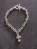 Pulsera Clásica Personalizada de Cruz Bola Redonda Clásica Versátil Ancla Europea y Americana Personalizada para Pareja Pulsera