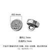Prata Esterlina S925 Sólida Vintage Padrão Espiral Pequeno Botão Fecho de Prata Fecho de Fivela para Cordão Trançado de Miçangas Feito à Mão DIY
