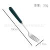 Macalong Cubiertos de Acero Inoxidable con Mango de Cerámica Cuchillo y Tenedor Occidental Cuchara de Cocina Hogar Estudiante Exterior Juego de una Pieza