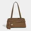 2025 Nuevo Bolso de Hombro y Axila de Moda Otoño e Invierno Bolso de Mensajero de Nicho de Alta Gama de Gran Capacidad Bolso Boston tipo Almohada
