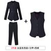 Traje profesional gris, traje de moda para hombres y mujeres, diseño a rayas, sentido de nicho, ropa formal, ropa de trabajo para gerente de trabajo.