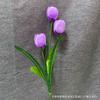 3 Flores de Tulipa de Seda Flores de Tecido de Seda Flores Falsas Flores Artificiais Decoração de Casa Adereços de Fotografia Flores Artificiais Venda no Atacado