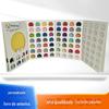 [Personalizado] Livro Cartela de Cores de Amostras de Tecido Papel Couchê Branco Álbum de Exibição de Amostras Código de Cor com Impressão de Logo Disponível