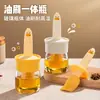Cepillo de Aceite para el Hogar Resistente a Altas Temperaturas Botella de Aceite Integrada Vidrio Grado Alimenticio Cocina Panqueques Horneado Barbacoa Cepillo de Silicona Horneado