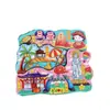 [Serie Hainan] Imanes para Refrigerador de las Ciudades Sanya Haikou Magnéticos de Madera Souvenirs de Viaje Tendencia Nacional Culturales y Creativos