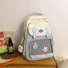 Mochila escolar para mujer, estilo coreano, con colores contrastantes, fresca, para estudiantes de secundaria y universitarios, estilo universitario, estilo Mori, mochila sencilla para mujer.
