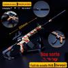 Chaveiro Pingente Modelo AWM M416 Laranja Rifle de Assalto Periférico do Jogo Jedi Royale