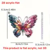 Serie de Mariposas Coloridas de Fantasía Transfronteriza Acrílico 2D Colgante para Mochila Coche Decoración para Colgar Accesorios