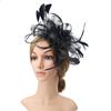 Explosiones de Amazon, superventas, tocados de malla para novias, accesorios para el cabello con flores y fotos, tocados de plumas para jockey club, suministro transfronterizo