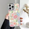 Funda de Flor de Crisantemo Colorida Estilo Coreano Ins Adecuada para iPhone 18 Pro Max, Apple 16 Funda Suave, 15