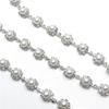 Em estoque atacado corrente de solda código de pérola strass corrente de diamante fantasia corrente decorativa para vestido de noiva acessórios de joalheria diy