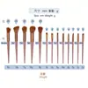 Nuevo Set de 13 Brochas de Maquillaje Cuatro Estaciones Verde con Cerdas Suaves para Sombra de Ojos, Polvo Suelto y Rubor, Herramientas de Belleza para Principiantes en Stock