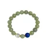 Pulsera Sombra de Jade Qinglan de Jade Hetian Natural de Xinjiang Estilo Nacional Plata Nicho Accesorios Pulsera Regalo de San Valentín Venta al por Mayor