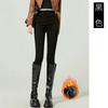 8186/8186B/8186C Pantalones Ajustados para Mujeres Embarazadas con Forro de Felpa Engrosados Invierno Primavera y Otoño Cordón Lateral Leggings Casuales