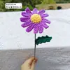 Primer Premio Regalos Creativos Ramo de Girasol Individual Terminado Crochet de Hilo Hecho a Mano Regalo para el Día del Maestro