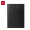 Deli 7997-Z livro de couro 25K-205*143mm/120 folhas com espaçamento entre linhas de 10mm