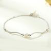 Pulsera de Perlas Onduladas Jin Hongyu para Mujer de Plata de Ley 925 Atmósfera de Alta Gama Pulsera para Novia Verano Popular en Internet Pulsera Ins