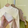 [En stock suéter de cuello semi alto de otoño e invierno para niñas, suéter para niñas de invierno, versión coreana de punto fino bajo]