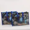 Bolsa de Sacola Não Tecida com Estampa LOG Universal Filme para Prensa Quente Moda Preto Liso Publicidade Compras Bolsa Não Tecida