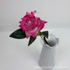 Flores Artificiais de Veludo Pequenas de Canto Cruzadas Rosa para Decoração de Casa, Arranjo de Flores de Parede Rosa para Salão de Casamento, Materiais Decorativos em Cascata