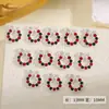Corona de Navidad Joyería para Uñas Lazo de Perla Uñas Metálicas Decoración de Uñas Portátil Joyería de Diamantes para Uñas Aleación Pedrería