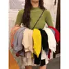 Suéter de Cuello Medio Alto de Calidad Manga Larga Tejido de Punto para Mujer Otoño Invierno Nuevo Estilo Capa Interior Capa Base Ajustado Ceñido Viaje