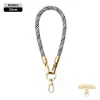 Cordón de alta gama original para teléfono móvil de 8 MM resistente para colgar en el cuello ajustable para exteriores anti-pérdida cuerda trenzada para muñeca dorada