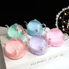 Nuevos adornos decorativos líquidos de calabaza de dibujos animados exóticos para coche, fugas de aceite, acrílico transparente, manualidades con entrada de aceite, regalos creativos