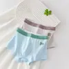 Ropa interior para niños tipo algodón puro A Algodón Niños Niños Estudiantes de secundaria Niños medianos y grandes Calzoncillos tipo bóxer para niños Venta al por mayor
