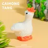 Simulación de dibujos animados resina miniatura mini color sólido ganso DIY colgante de muñeca casero accesorios de paisajismo al por mayor mixto