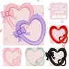 Globos huecos en forma de corazón con lazo transfronterizos en colores sólidos mate para decoración de escenas del Día de San Valentín y cumpleaños, venta al por mayor