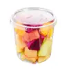 Tazón de Embalaje de Frutas de Moda Desechable de PET de Alta Transparencia Espesado Tazón para Pastel Mille-Feuille Caja de Embalaje para Llevar Ensalada de Frutas