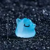 Transfronterizo Nuevo Producto Halloween Brilla en la Oscuridad Pequeño Monstruo Lindas Figuras Decoraciones DIY Accesorios Colgantes Micro-Paisaje Adornos de Escritorio