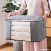 Bolsa organizadora de armazenamento não tecido bolsa para roupas colcha mudança bagagem embalagem extra grande roupa armazenamento à prova de umidade