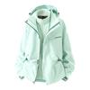 Chaqueta Talla Grande para Mujer Woodpecker 2025 Nueva Ropa de Montañismo para Exteriores a Prueba de Viento e Impermeable Tres en Uno Primavera y Otoño