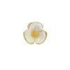 Broche Flor de Madrepérola de Verão, Exquisito Pequeno Colarinho de Camisa, Fivela Anti-Exposição, Alfinete Fixo para Roupas, Acessórios de Fivela Escondida