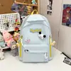 Mochila Escolar Fresca de Alto Valor Estilo Coreano para Estudiantes de Secundaria y Preparatoria, Nueva Mochila Versátil Ligera Simple de Gran Capacidad