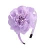 Diadema infantil de gasa con flores grandes, hecha a mano, color macarrón, ideal para fiestas de baile, 2549