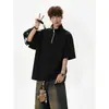 Verano 2026 Nuevo 270g Algodón Chino Talla Grande Casual Holgada Camiseta de Manga Corta para Hombre