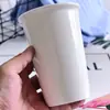 Taza de Porcelana de Hueso Cerámica Publicitaria Creativa de Gran Capacidad para Café, Leche, Cepillado de Dientes y Enjuague Bucal con Imagen de Logotipo