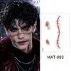 Pegatinas Faciales de Maquillaje Mate Nuevas de Halloween Transfronterizas para Fiestas y Actuaciones Festivas Pegatinas de Tatuaje Facial Temporales