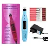 Polidor de Unhas Elétrico Transfronteiriço Recarregável por USB Portátil Caneta Polidora de Unhas Ferramenta de Manicure Portátil para Polir Unhas
