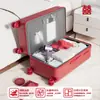 Baú de Casamento Bagagem de Dote Material PC Vermelho Festivo Maleta de Rodinhas 28 polegadas Grande Capacidade Nova Durável Mala de Viagem