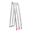 Rampa de Aluminio Conveniente, Rampa para Motocicleta, Rampa de Herramienta de Transporte de Aleación de Aluminio Antideslizante, Rampa Plegable Portátil