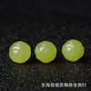 Qingshui Hetian Jade Calcedonia Flor de Loto Patrón de Melón Cuentas de Transferencia Pulsera Collar Cuentas Espaciadoras con Cuentas Joyería Hecha a Mano DIY