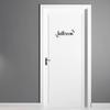 Launary pegatinas para puerta de lavandería baño familiar pegatinas con logo en inglés pegatinas para puerta removibles transfronterizas PH2503