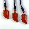 Amazon Venda Quente Transfronteiriça Atacado de Fábrica Quartzo Rosa Dente de Lobo Facetado Estilo Casal Versátil Pingente Pedra do Tigre Em Forma de Coração