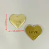 Corazón de Perlas de Agua Moneda de Oro 999 520 Día de San Valentín Te Amo Moneda Grande Regalo Regalo Dedicado de Amor